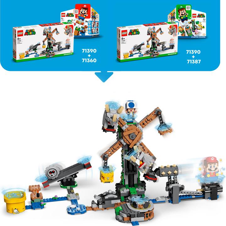 Produktbild LEGO Reznors Absturz- Erweiterungsset (71390, LEGO Super Mario)