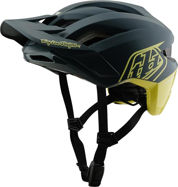 Produktbild Troy Lee Designs Flowline SE MIPS Helm, Badge, gray/glo yellow, M/L | 57-59cm (57 - 59 cm)