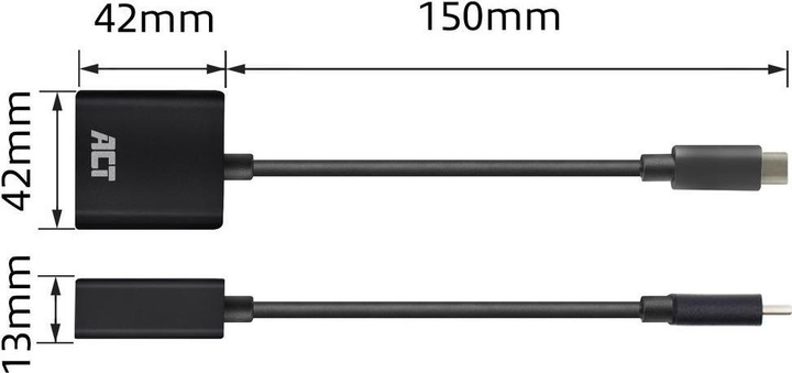 Image du produit Adaptateur USB-C vers VGA femelle (USB-C, VGA, 15 cm)