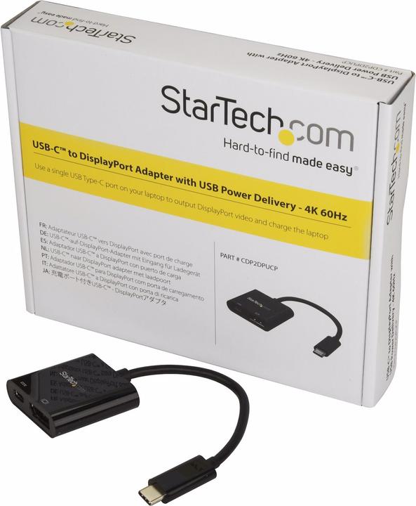 Produktbild StarTech USB C to DisplayPort (DP, USB Typ-C, 18.70 cm)