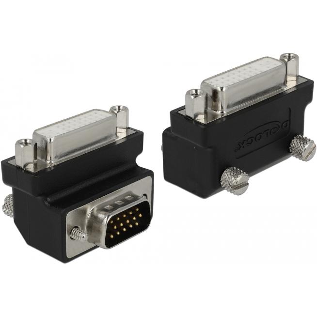Thumbnail - Delock VGA zu (VGA, 3.92 cm), Data + Video Adapter, Schwarz