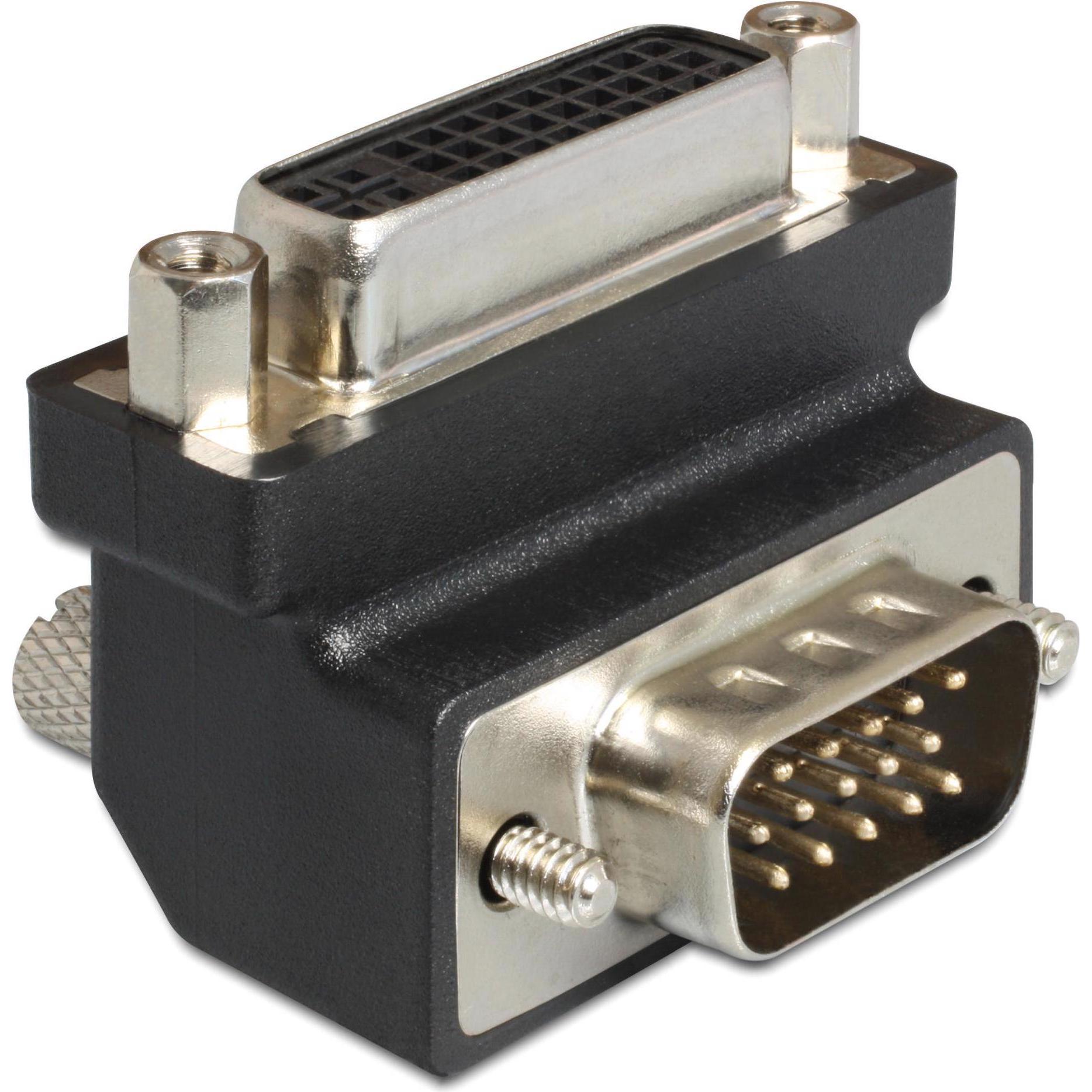 Delock VGA zu (VGA, 3.92 cm), Data + Video Adapter, Schwarz