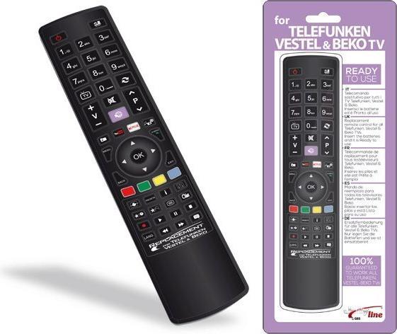 Immagine prodotto GBC Replacement Remote Control For Telefunken, Vestel & Beko TV Sets (Telecomando specifico per il dispositivo)
