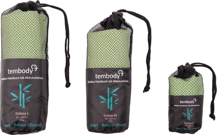 Immagine prodotto Tembo Tembody Bambus Reisehandtuch Grün S