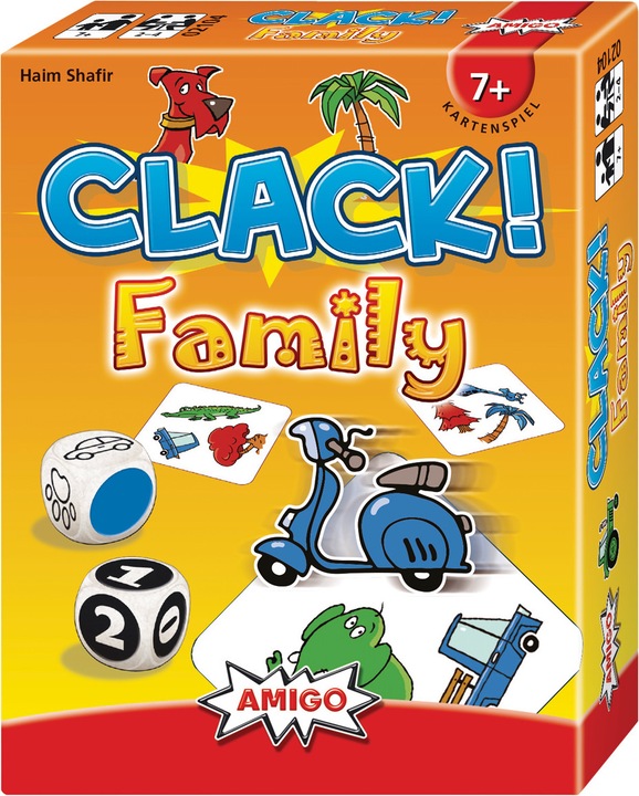 Actual product image Amigo Clack! Family, d from 7 years, 2-4 players, card game for the family (German, French, Italian, English)
