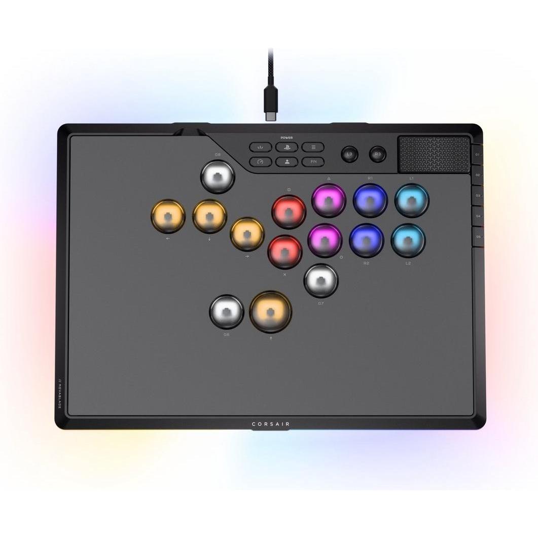 Corsair Novablade Pro Wireless Hall Effect - Wireless Controller - Sony PlayStation 5 (PC, PS4, PS5), Controller gaming
