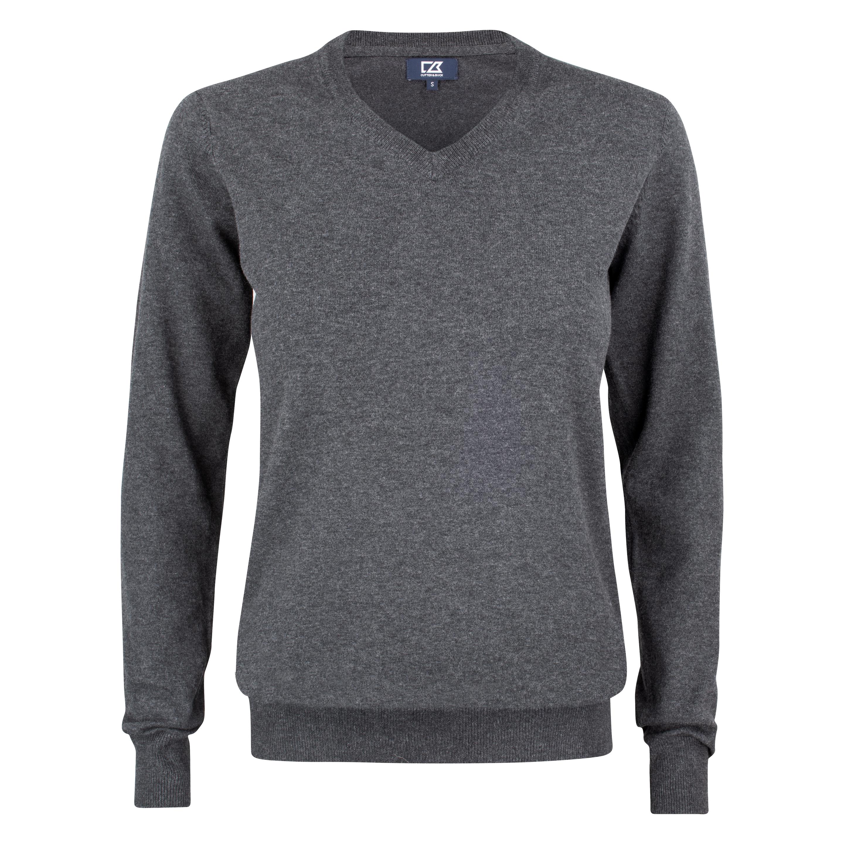 Cutter & Buck, Damen, Pullover, Oakville V-neck Ladies, Schwarz, (Xl)