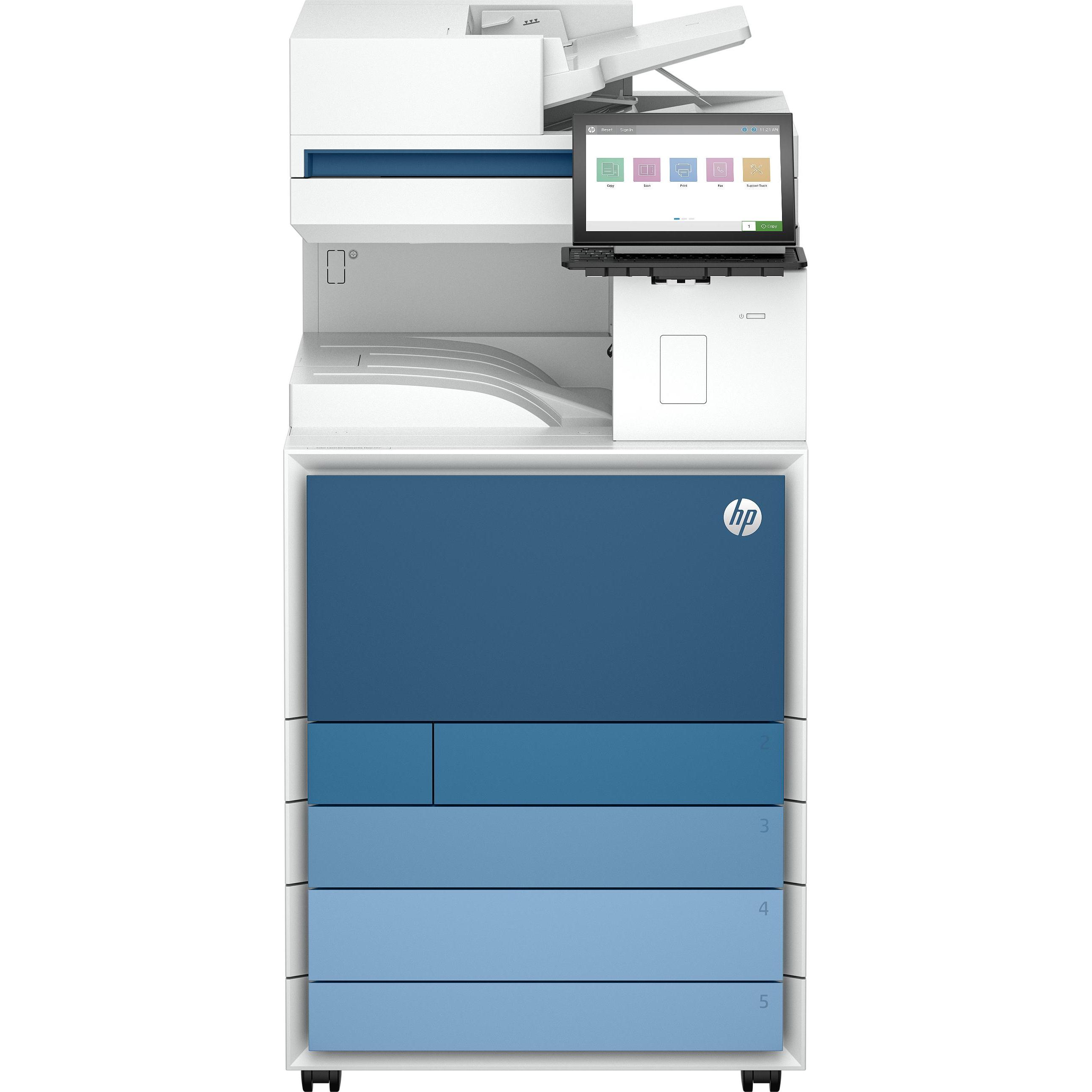 HP Color Laserjet Enterprise Flow MFP 8801z (Laser, Farbe), Drucker, Blau