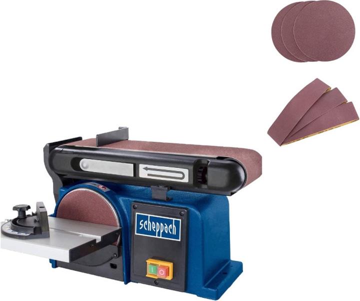 Immagine prodotto Scheppach BTS900 Levigatrice a nastro e a disco (Smerigliatrice, Levigatrice a disco, 370 W)