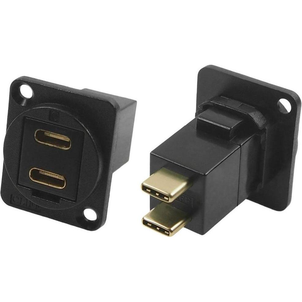 RS PRO FT BLK METAL DUAL USB-C (F-M), Cavo + Spina elettrica