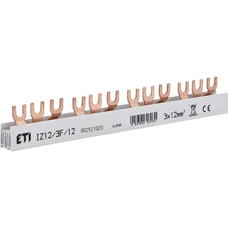 Eti BUSBAR 3 P IZ 12/3 F/12 0,21 M 10/12 MM, Cavo + Spina elettrica