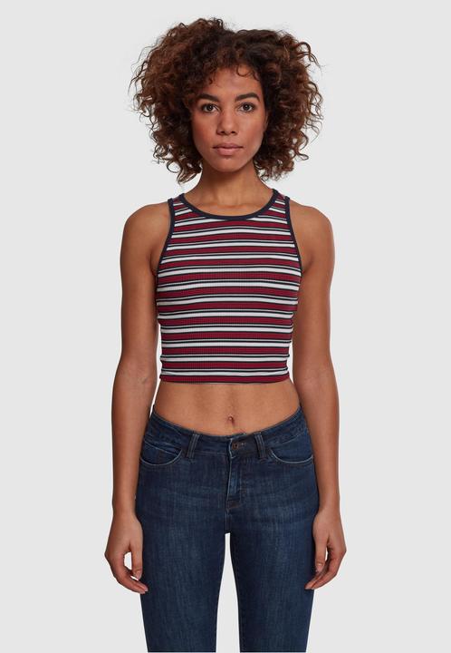 Image du produit Urban Classics Ladies Rib Stripe Cropped Top (L)