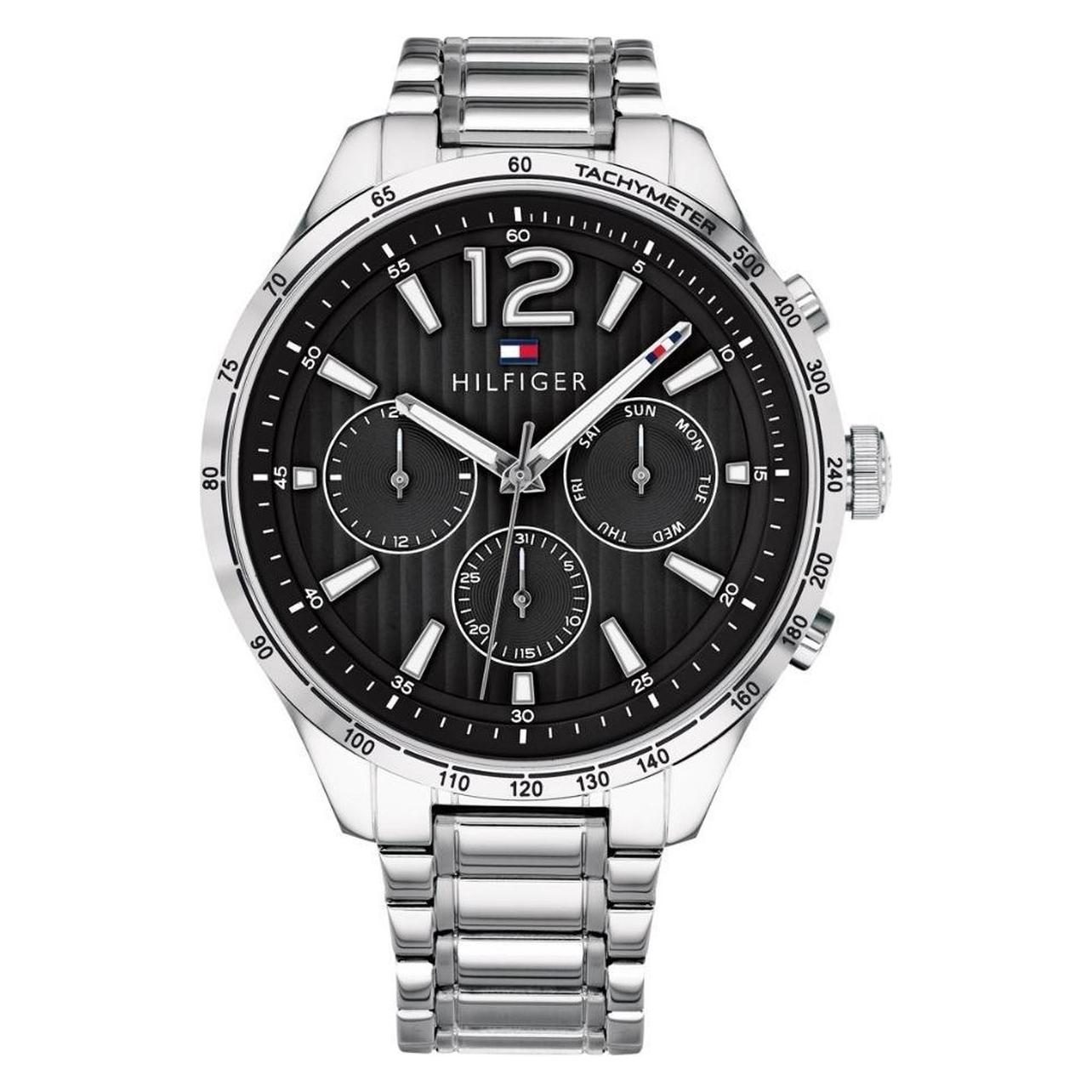 Tommy Hilfiger, Armbanduhr, Gavin, Silber, (Analoguhr, 44 mm)