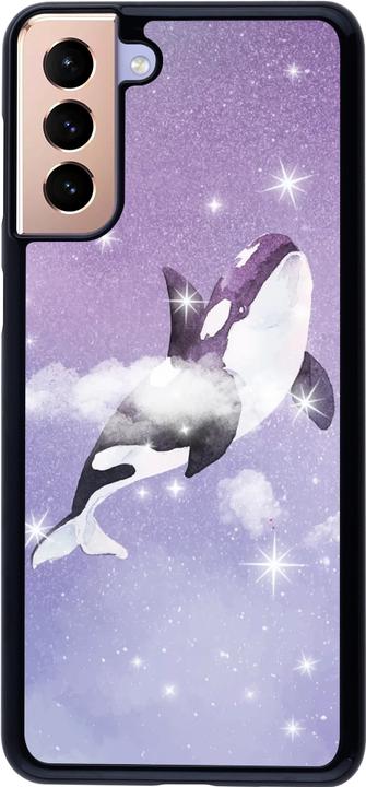 Actual product image PhoneLook Whale in sparking stars cover (Samsung Galaxy S21+ 5G)