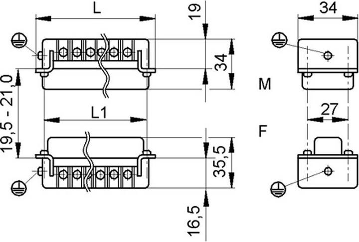 Produktbild Lapp Buchseneinsatz mit Drahtschutz Serie H BS 6