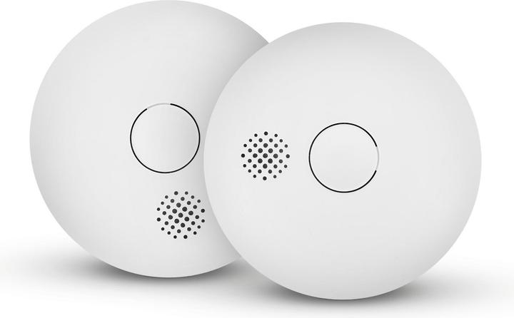 Housegard Luma wireless, series-connected smoke alarm, incl. 10-year battery, 2-pack