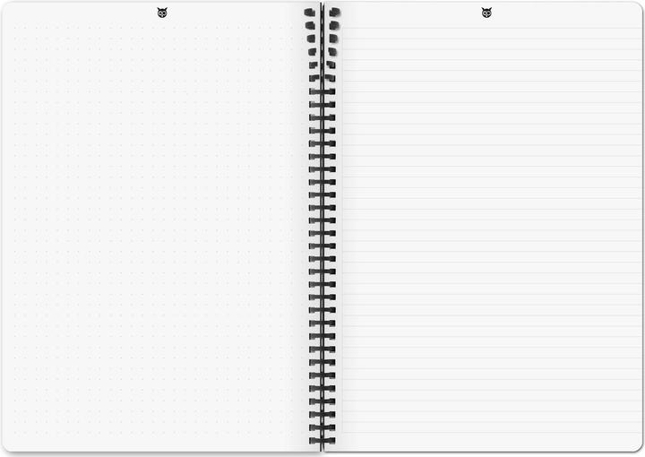 Image du produit Whynote Notizbuch A4 WNA4BOK01 starter-kit, schwarz (A4, À rayures, Couverture rigide)