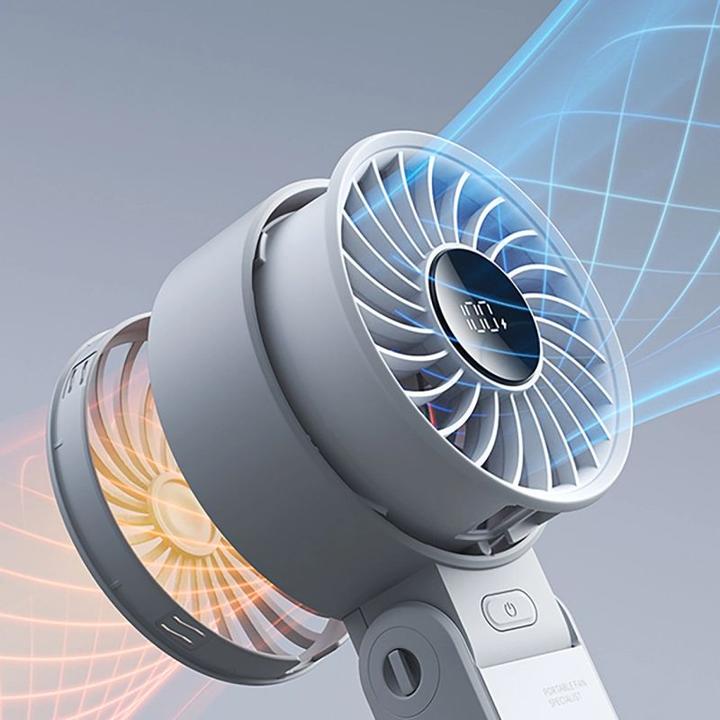 Immagine prodotto Jisulife Mini wentylator Handheld Fan Life7 3600mAh przenośny wiatraczek USB - szary