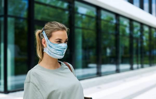 Actual product image Buff Filter Mask Marakrana Sky Blue (Protection class II, Protection class I, 1 x)