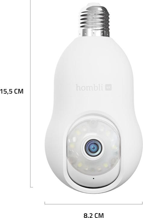 Actual product image Hombli Bulb Cam (3840 x 2160 pixels)