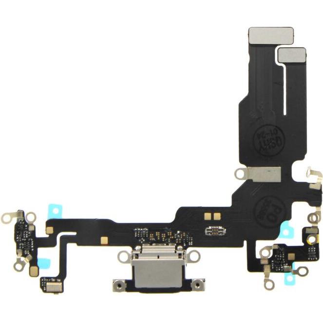 OEM Ladeanschluss Flex für iPhone 15 schwarz (iPhone 15), Mobilgerät Ersatzteile, Schwarz