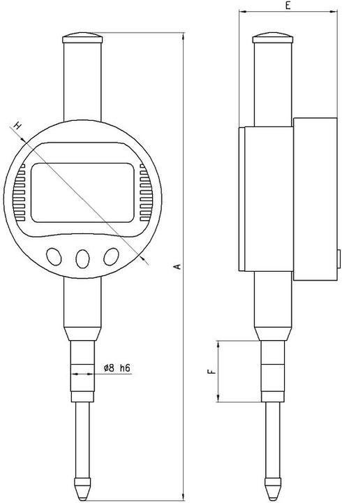 Actual product image Neriox Dial gauge CENTI 30 mm / 0.01