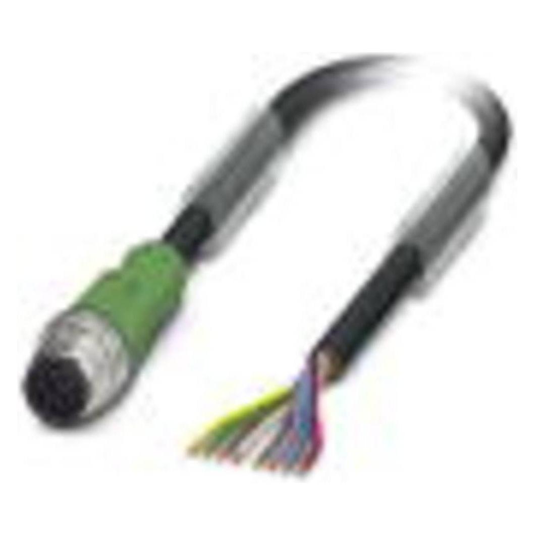 Phoenix Contact 1415719 Sensor-/Aktuatorkabel 10 m Schwarz, Elektronikkabel + Stecker, Schwarz