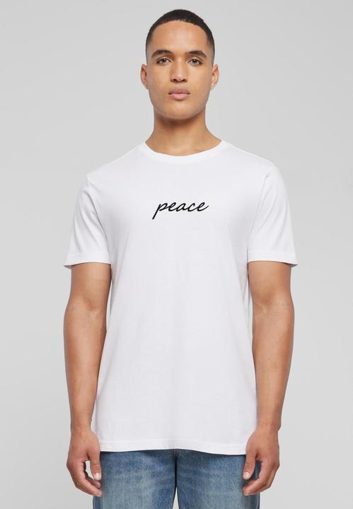 Produktbild Mister Tee Peace Wording EMB Tee - 159809 (M)