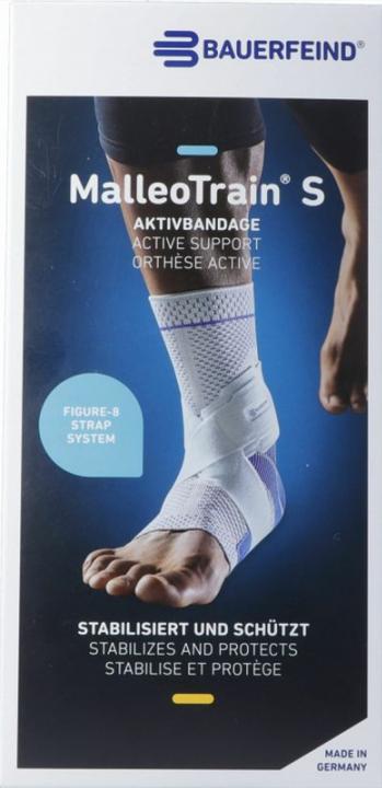 Produktbild MalleoTrain S Aktivbandage links titan (2)