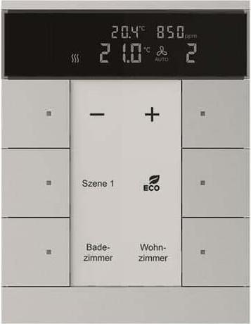 Actual product image Busch-Jaeger BJ SBC/U6.0.11-83 HVAC/CO2 unit,6gang