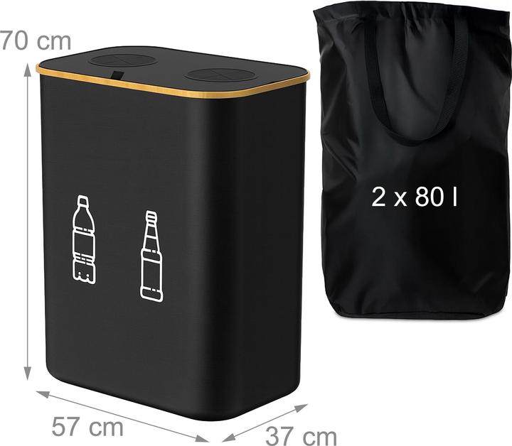 Produktbild Relaxdays Pfandflaschen-Sammelbehälter (160 l)