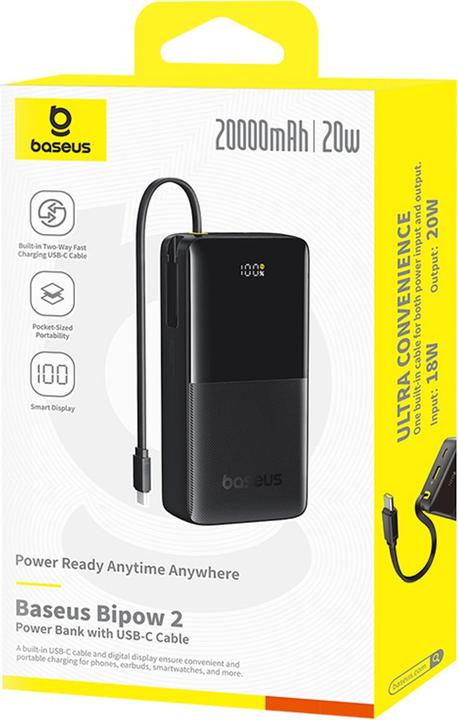Actual product image Baseus Bipow 2 (20000 mAh, 20 W, 74 Wh)