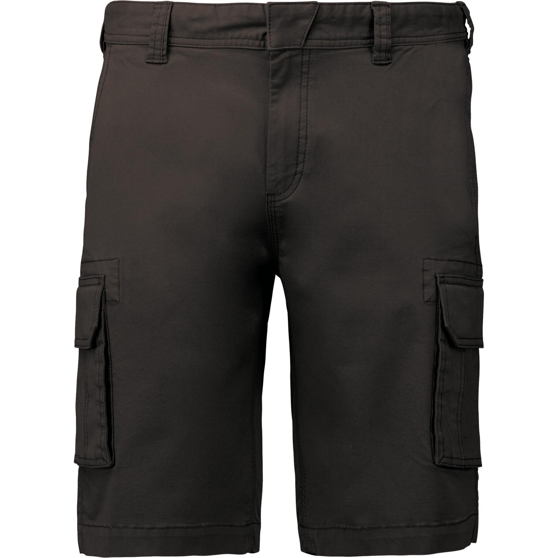 Kariban, Herren, Shorts, Shorts cargo, Grau, (46)