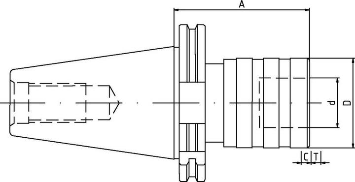 Actual product image Neriox Quick Change Tapping Chuck DIN 69871 A