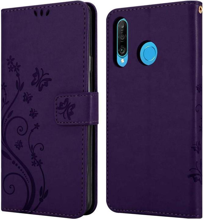 Image du produit Cadorabo Couverture du livre de fleurs (Huawei P30 Lite)