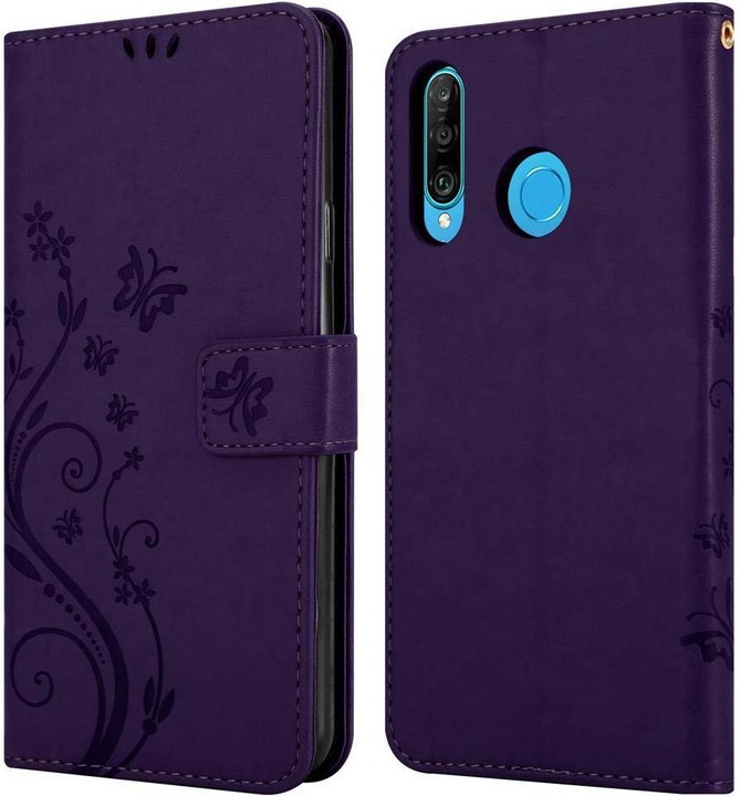 Produktbild Cadorabo Flower Book Cover (Huawei P30 Lite)