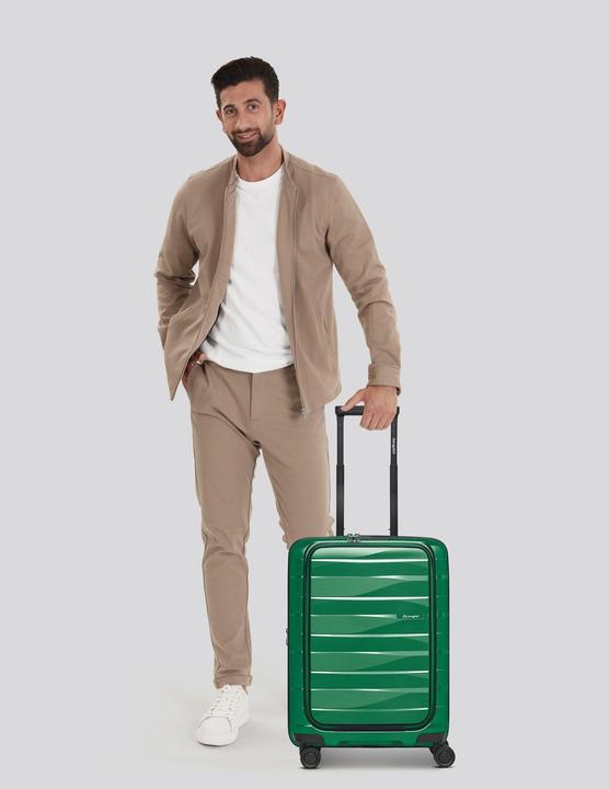 Produktbild Bergpfeil Travel 4 Rollen Kabinentrolley 55 cm Laptopfach mit Dehnfalte (46 l)
