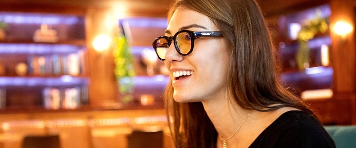 Actual product image Gunnar Emery Computer Glasses - Clear lens, black/tortoiseshell