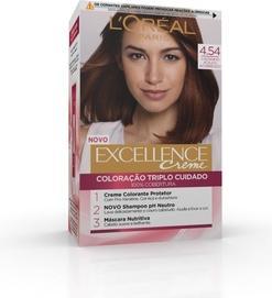 Produktbild L'Oréal Paris EXCELLENCE Creme tinte #4,54 castaño caoba cobrizo (#4,54 castaño caoba cobrizo)