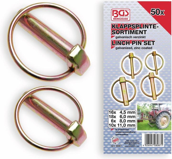Actual product image BGS Linchpin Assortment 50 pcs.