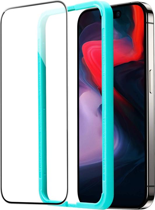 Actual product image ESR Tempered glass display protection (1 pcs., Apple iPhone 15 Pro Max)