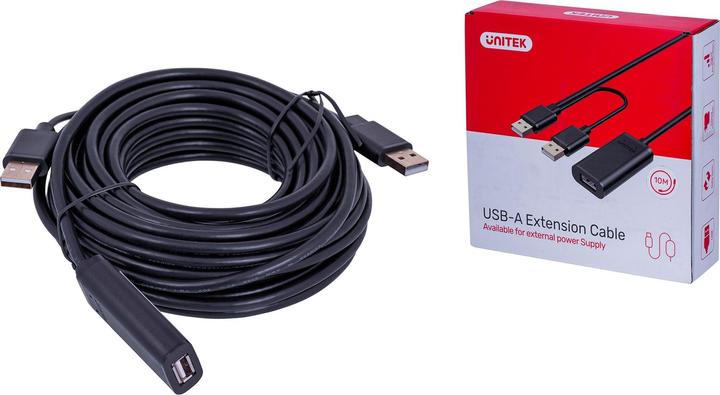 Produktbild Unitek Y-278 USB Kabel USB 2.0 2 x USB A USB A (10 m, USB 2.0)