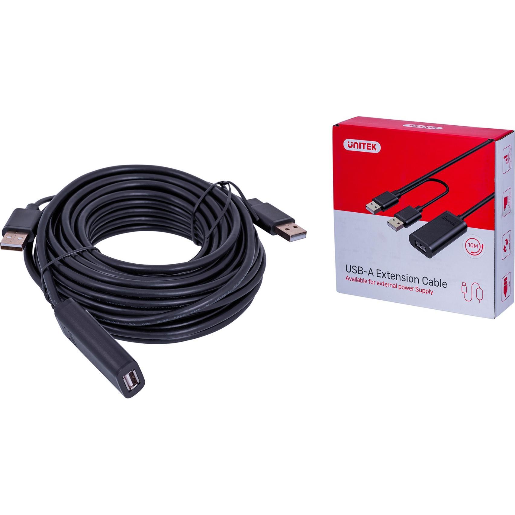 Thumbnail - Unitek Y-278 USB Kabel USB 2.0 2 x USB A USB A (10 m, USB 2.0), USB Kabel