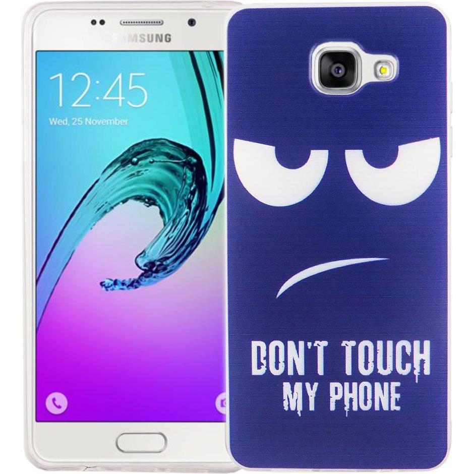 König Design Handy Hülle für Samsung Galaxy A5 2016 Dont Touch Blau Tasche Case Cover Motiv (Samsung Galaxy A5 (2016)), ...