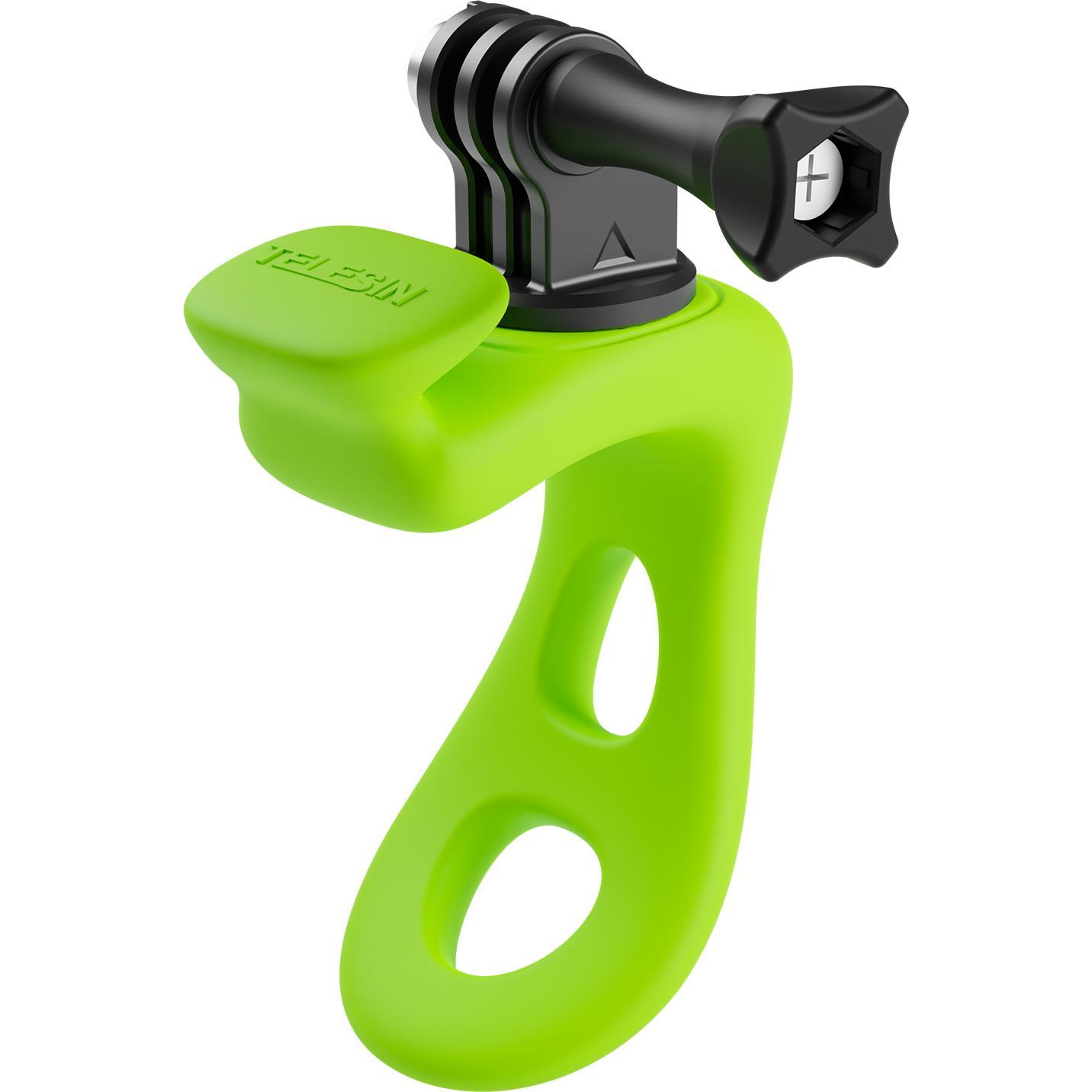 Telesin supporto in gomma per manubrio per action camera (verde), Accessori action cam, Verde