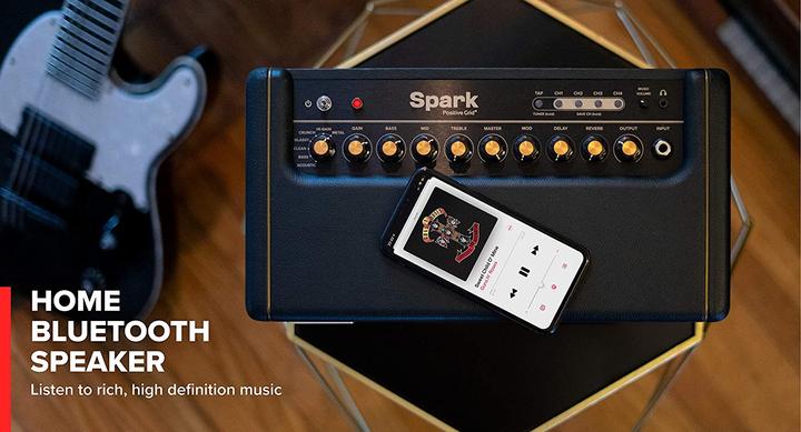 Produktbild Positive Grid Spark Gitarrenverstärker 40 Watt E-Gitarren-, Bass- und Akustik-Combo-Verstärker mit mobil (Bass, Gitarre, 40 W)