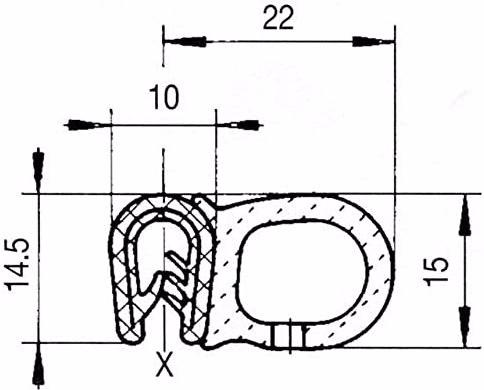 Image du produit Eutras Caoutchouc de porte