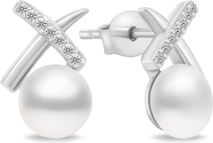 Immagine prodotto Brilio Argento - Orecchini scintillanti in argento con perle EA906W