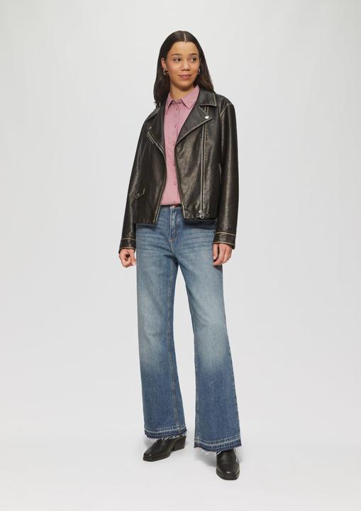 Produktbild S.Oliver Bluse Hemdbluse aus Flanell mit aufgesetzten Taschen (44)