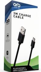 Image du produit ORB Playstation 5, Xbox Series X/S 3M Charge Cable (PS5)